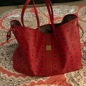 Large Red MCM tote